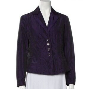 Armani Collezioni Women’s Shiny Purple Blazer Size 6